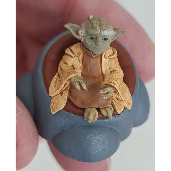 VTG Hallmark 2000 Star Wars Episode 1 Jedi Council 3 Figure Set Ornament Movie - Picture 5 of 8